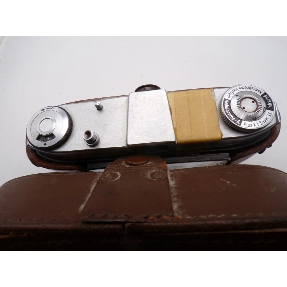 Vintage Kodak Retinette Camera Schneider Reomar Lens Compur Rapid Shutter Untest